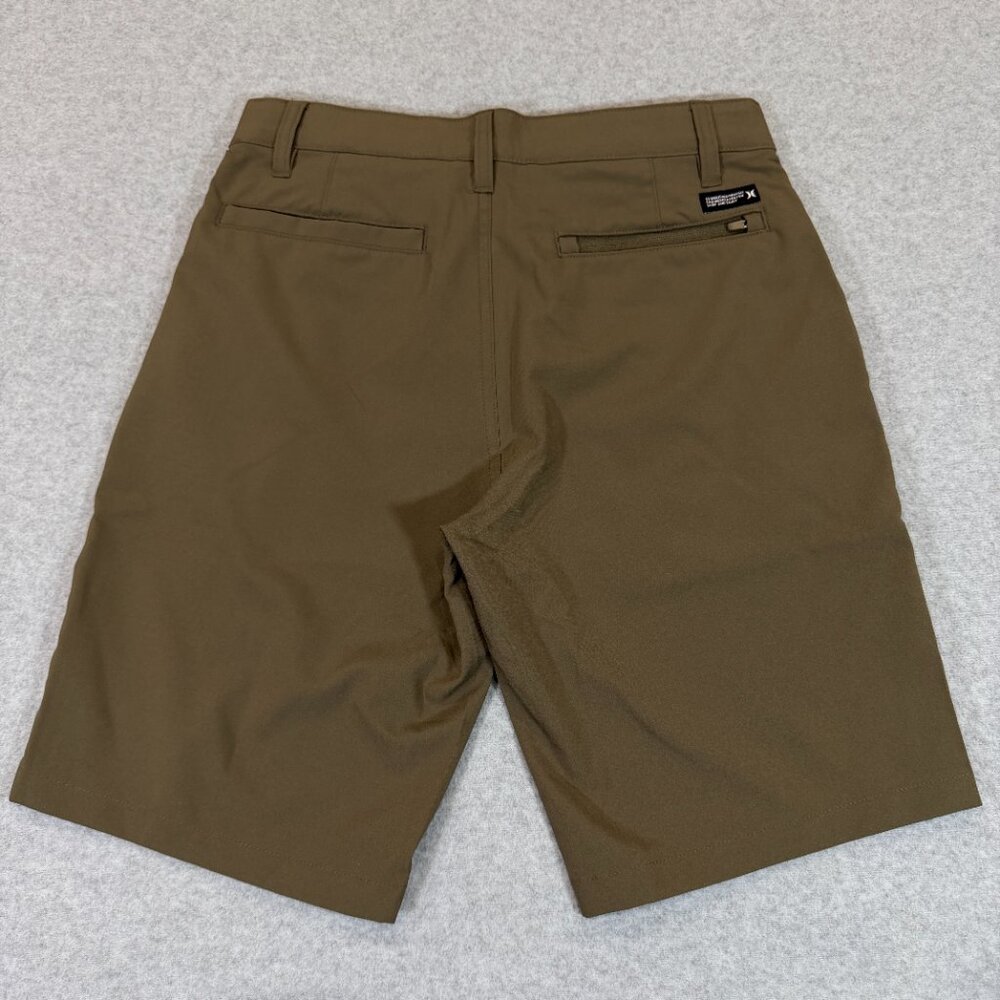 Hurley All Terrain Hybrid Walk Short Mens 28 Olive 4-Way Stretch Water Repel 10" - Picture 2 of 16